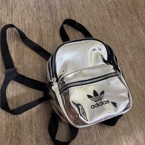Adidas Metallic Silver Backpack